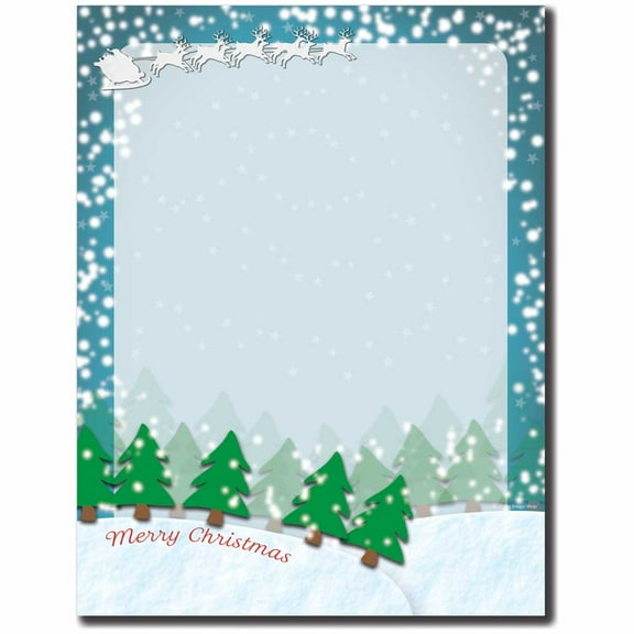 Merry Christmas to All Letterhead Laser & Inkjet Printer Paper, 100 Sheets per Pack