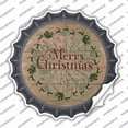 thumbnail image 1 of Merry Christmas with Santa Novelty Bottle Cap Sticker DecalSmall, 1 of 2