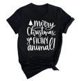 thumbnail image 1 of Merry Christmas ya Filthy Animal T-Shirt - Christmas Shirts for Women & Men - Xmas Holiday Tee - Black, 1 of 4