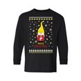 thumbnail image 1 of Merry Christmask Kids Long Sleeve Shirt Girls Boys Funny Santa T-Shirt Youth Holiday Gifts Merry Xmas Elf in Mask Santa Claus Christmas, 1 of 4