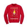 thumbnail image 1 of Merry Christmask Kids Sweater Girls Boys Funny Santa Sweatshirt Youth Holiday Gifts Merry Xmas Elf in Mask Santa Claus Christmas Sweater, 1 of 4