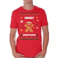 thumbnail image 1 of Merry Christmask Men T Shirts Happy Holidays Shirt for Men Funny Gingerbread Top Xmas Gifts Xmas 2020 Outfit Gingerbread Shirt for Men Christmas Tee for Him Merry Christmas T-Shirt, 1 of 4