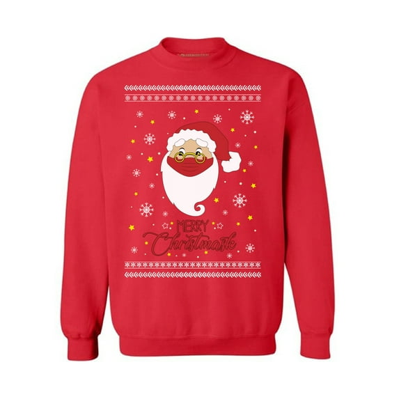 Merry Christmask Sweater New Year Christmas Party Top Xmas Gifts Happy Holidays Unisex Sweater Xmas 2020 Outfit Funny Santa Sweater for Men Christmas Sweatshirt for Women Merry Christmas Sweater