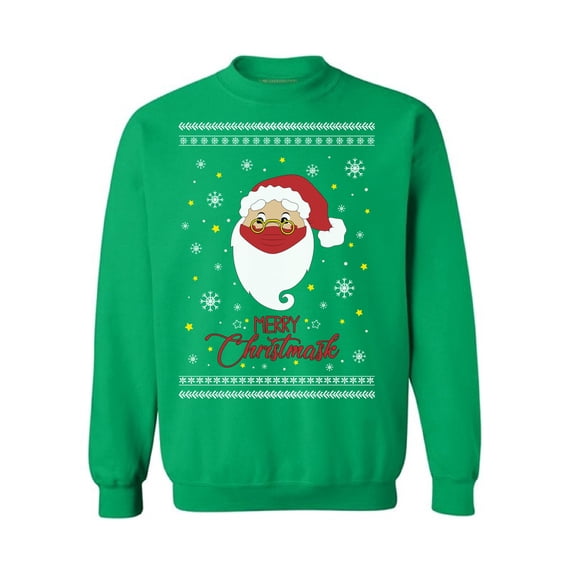 Merry Christmask Sweater New Year Christmas Party Top Xmas Gifts Happy Holidays Unisex Sweater Xmas 2020 Outfit Funny Santa Sweater for Men Christmas Sweatshirt for Women Merry Christmas Sweater