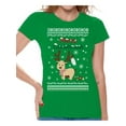 thumbnail image 1 of Merry Christmask Women T Shirts Happy Holidays Shirt for Women Funny Deer Top Xmas Gifts Xmas 2020 Outfit Cute Reindeer Shirt for Women Christmas Tee for Her Merry Christmas T-Shirt, 1 of 4