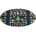 thumbnail image 1 of Merry Christmess Round Carpet Circle Rug Outdoor Patio Area Rug Washable Large Area Rugs Hallway Room Decor Fitness Mats, 1 of 8