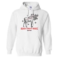 thumbnail image 1 of Merry Christmoose Hoodie Sweatshirt Unisex 4X-Large White, 1 of 5