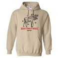 thumbnail image 1 of Merry Christmoose Hoodie Sweatshirt Unisex X-Large Sand, 1 of 5