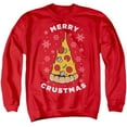 thumbnail image 1 of Merry Christmus Christmas Pizza Unisex Adult Crewneck Sweatshirt, 1 of 5