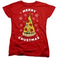 thumbnail image 1 of Merry Christmus Christmas Pizza Women's T Shirt, 1 of 5