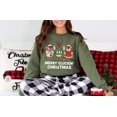 thumbnail image 1 of Merry Cluckin' Winter Sweatshirt: Chicken Sweatshirt All Size S-5XL, 1 of 5