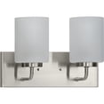 thumbnail image 1 of Merry Collection Two-Light Etched Glass Bath Vanity Wall Light, 1 of 2
