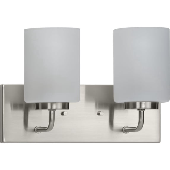 Merry Collection Two-Light Etched Glass Bath Vanity Wall Light