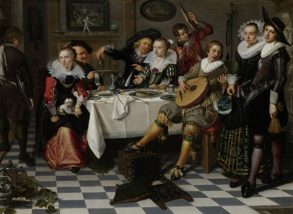 Merry Company Canvas Art -  (36 x 24)