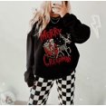 thumbnail image 1 of Merry Creepmas Sweatshirt | Creepy Christmas Goth Holiday Sweater, 1 of 4