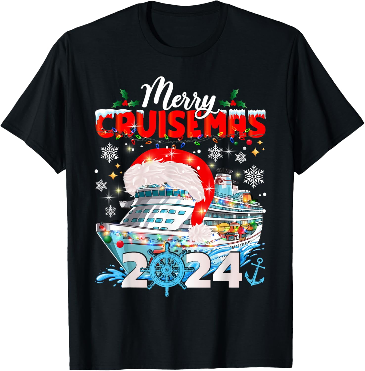 Merry Cruisemas 2024 Holidays Family Christmas Cruise TShirt