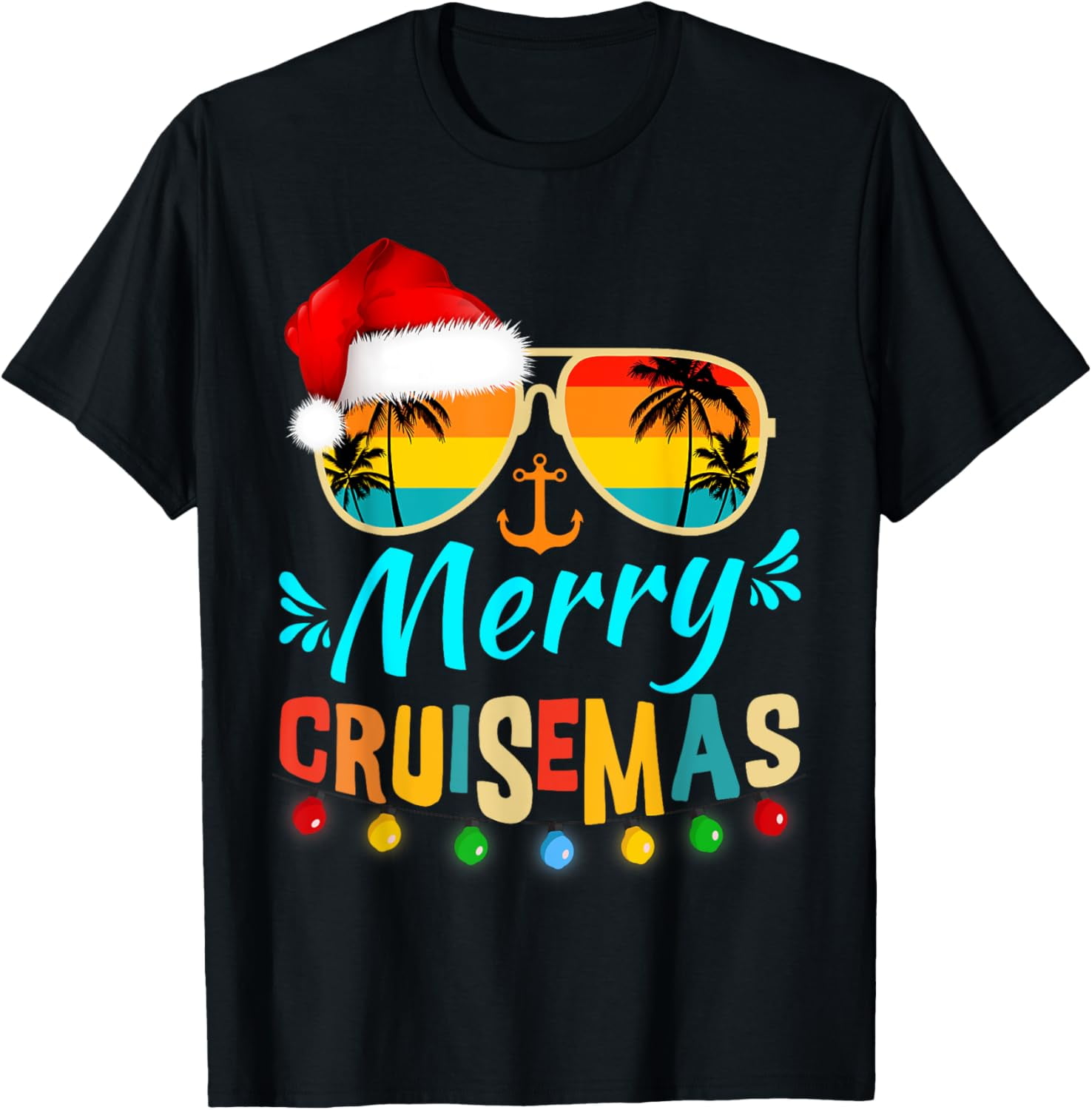 Merry Cruisemas 2025 Christmas Santa Reindeer Cruise TShirt