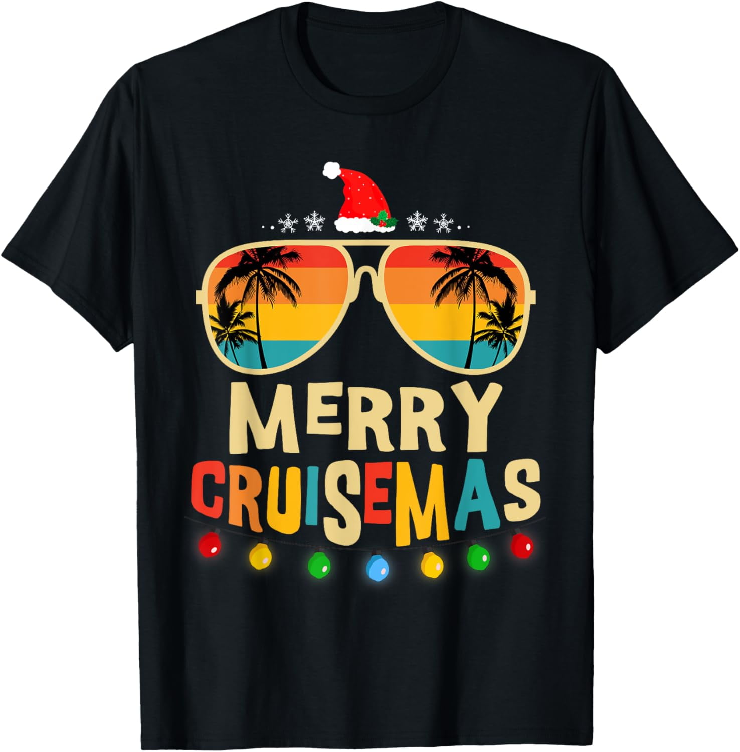 Merry Cruisemas 2025 Christmas Santa Reindeer Cruise TShirt