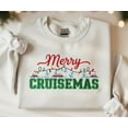thumbnail image 1 of Merry Cruisemas Sweatshirt Christmas Cruise Embroidered Holiday Crewneck Gift for Cruise Travelers, 1 of 4