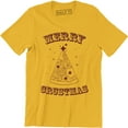 thumbnail image 1 of Merry Crustmas Men's - Funny Comedy Holiday Pizza Cheese Slice T-Shirt, 1 of 4
