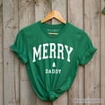 thumbnail image 1 of Merry Daddy Retro Christmas T-Shirt, Matching Family Holiday Tee, 1 of 7