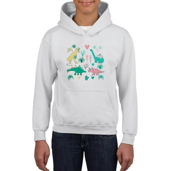 Merry Dino T-Rexmas Hoodie Juniors -Image by Shutterstock,  x-Large