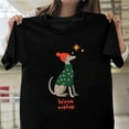 thumbnail image 1 of Merry Dolly Christmas Funny Holiday Party Retro Country Music Graphic G486 Unisex T-Shirt, Up to Size 5XL, 1 of 2