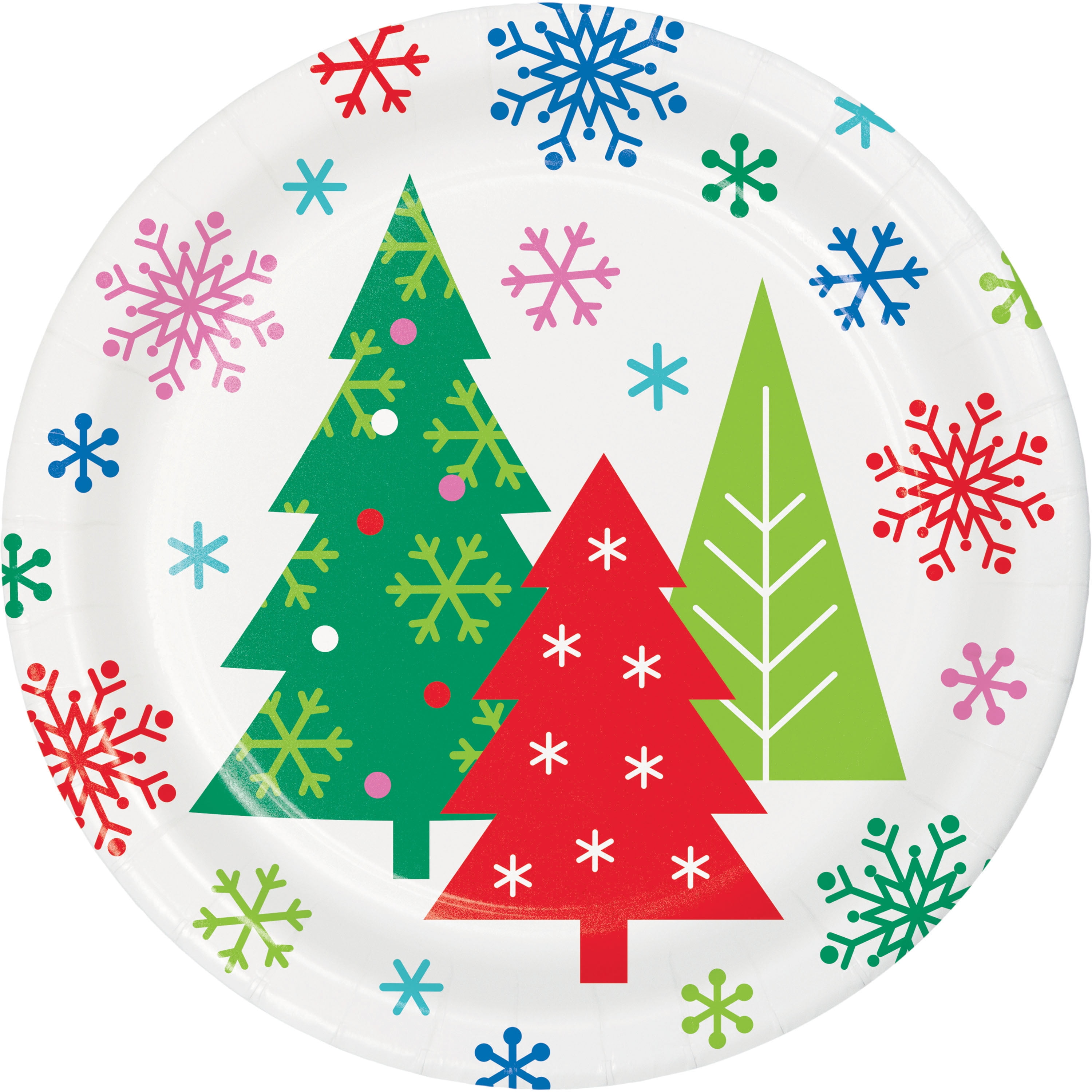 Merry Everything Christmas Tree Dessert Plates, 24 ct