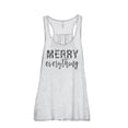thumbnail image 1 of Merry Everything Women's Fashion Sleeveless Flowy Racerback Workout Yoga Tank Top Sport Grey Large, 1 of 3