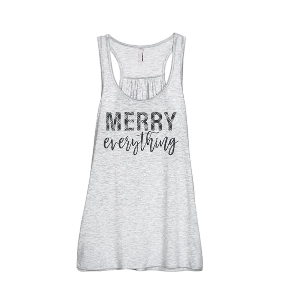 Merry Everything Women's Fashion Sleeveless Flowy Racerback Workout Yoga Tank Top Sport Grey X-Large