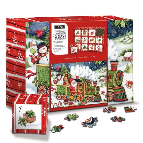 Lang Brands, Merry Express Countdown 500 Piece Puzzle