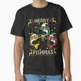 thumbnail image 1 of Merry Fishmas Christmas Funny Fishing Pun For A Fisherman Angler Gift G16178 Unisex T-Shirt, Up to Size 5XL, 1 of 2