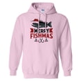 thumbnail image 1 of Merry Fishmas Hoodie Sweatshirt Unisex Small Pink, 1 of 5