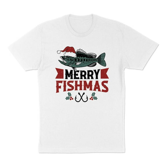 Merry Fishmas Shirt Unisex Small White
