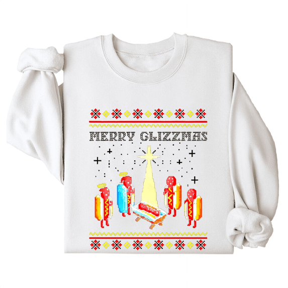 Merry Glizzmas Sweatshirt, Tacky Hoodie, Funny Hot Dogs Sweatshirt, Christmas Ugly Sweater, Merry Glizzmas Shirt, Tacky Shirt