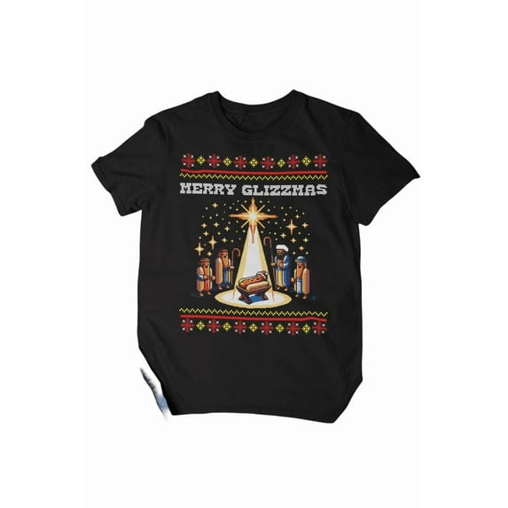 Merry Glizzmas Vintage T-Shirt, Funny Christmas Shirt, Tacky Gamer Gift, Ugly Christmas Shirt, Hot Dog Lover Shirt, Christmas Party Shirt