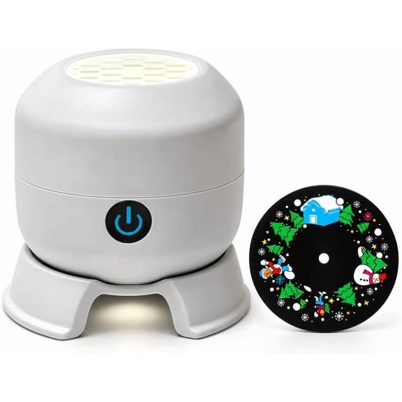 Merry Glow Christmas Projector,Festive Moving Image Projector with Static and Rotating Modes,Holiday Ambiance Light for Living Room and Bedroom