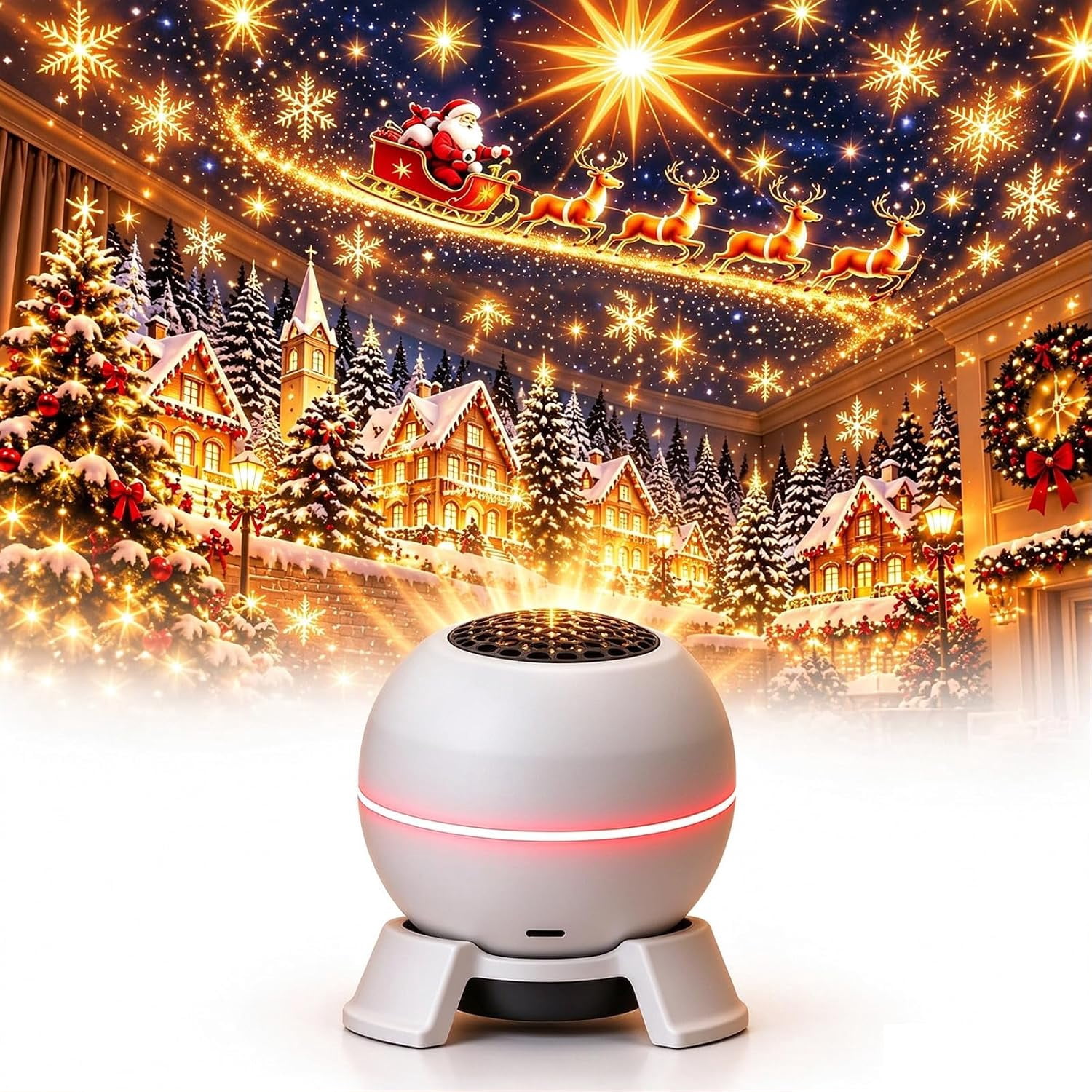 Rojection Formula Merry Glow Christmas Projector, Magical Christmas Projection Night ...
