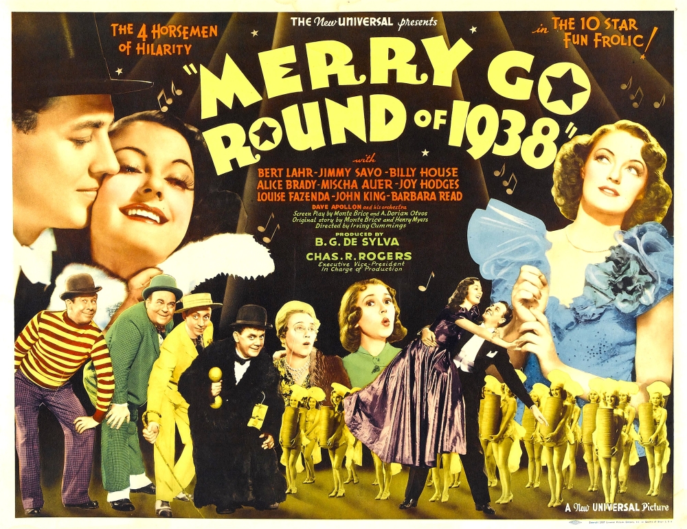 Merry Go Round Of 1938 Canvas Art - (28 x 22)