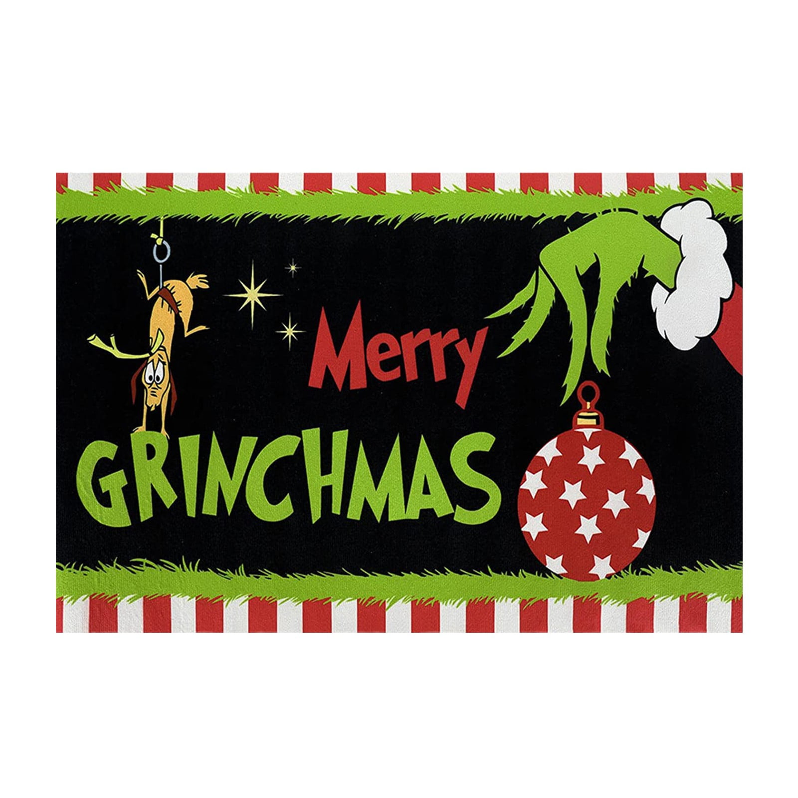 Merry Grinch Mas Outdoor Doormat, the Grinch Outdoor Christmas Decor ...