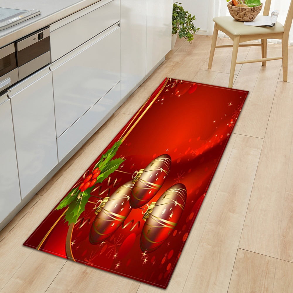 Merry Grinchmas Kitchen Rugs Mats Xmas Grinch Kitchen Decoration,Non Slip  Absorbent Kitchen Mat Waterproof Runner Rug for Room 