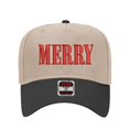 thumbnail image 1 of Merry Hat, Funny Slogan Patch Headwear for Confident Individuals, Casual and Trendy Adjustable Hat, Perfect Gift For Holiday, Christmas, 1 of 5