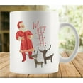 thumbnail image 1 of Merry Ho Ho Ho Santa And Reindeers Coffee Lovers Cup, Great Novelty Gift, 11 Oz Tea Cup For Men & Women, 1 of 6
