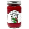 thumbnail image 1 of Merry Holly Berry, 16 Oz. Mason Jar, 100% Red Soy Candle, Christmas, 1 of 2