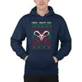 thumbnail image 1 of Merry Kramp-Mas Ugly Sweater Holiday Retro Men's Hoodie, 1 of 4