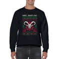 thumbnail image 1 of Merry Kramp-Mas Ugly Sweater Holiday Retro Men's Sweatshirt, 1 of 4