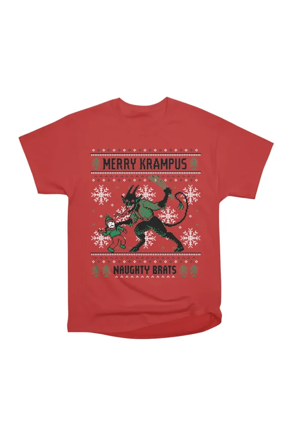 Merry Krampus T-Shirt Tee Gift For Him Merch For Her Apparel For Friend