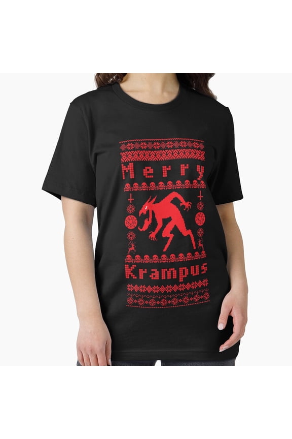 Merry Krampus Winter Demon Folklore Mischief Holiday Night Unisex T-Shirt, up to size 5XL
