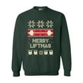 thumbnail image 1 of Merry Liftmas Workout Christmas Holidays Funny DT Crewneck Sweatshirt, 1 of 2