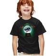 thumbnail image 1 of Merry Little Batman Snowglobe Kids T Shirt for Youth Boys and Girls, Black, Large, 1 of 4